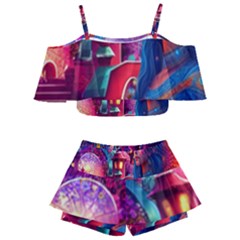 Fantasy Arts  Kids  Off Shoulder Skirt Bikini by Internationalstore