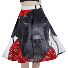 Black Hole T- Shirt Planet Eater Colour T- Shirt A-line Full Circle Midi Skirt With Pocket by EnriqueJohnson