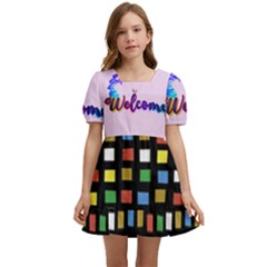 Abstract Kids  Short Sleeve Dolly Dress by Internationalstore