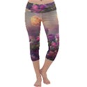 Floral Blossoms  Capri Yoga Leggings View1