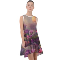 Floral Blossoms  Frill Swing Dress by Internationalstore