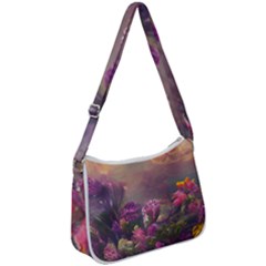 Floral Blossoms  Zip Up Shoulder Bag by Internationalstore