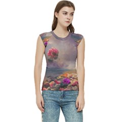 Floral Blossoms  Women s Raglan Cap Sleeve T-shirt by Internationalstore