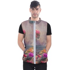 Floral Blossoms  Men s Puffer Vest by Internationalstore