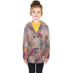 Floral Blossoms  Kids  Double Breasted Button Coat by Internationalstore