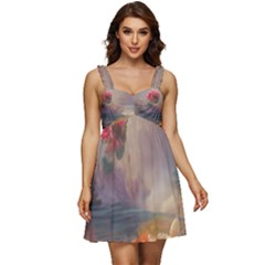 Floral Blossoms  Ruffle Strap Babydoll Chiffon Dress by Internationalstore