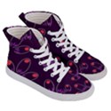 Petal Dot Seamless Pattern Women s Hi-Top Skate Sneakers View3