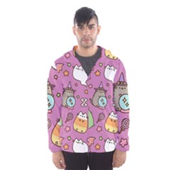 Pusheen Cat Men s Hooded Windbreaker by Pakjumat