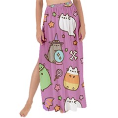 Pusheen Cat Maxi Chiffon Tie-up Sarong by Pakjumat