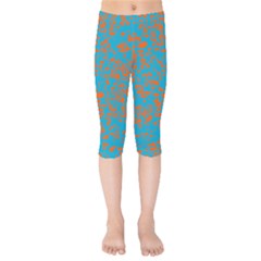 Animal Print Pattern Kids  Capri Leggings  by Pakjumat