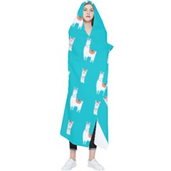 Lama Alpaca Animal Pattern Design Wearable Blanket by Pakjumat