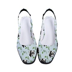 Animal Panda Bamboo Seamless Pattern Women s Classic Slingback Heels by Pakjumat