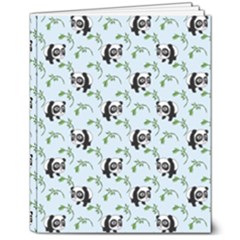 Animal Panda Bamboo Seamless Pattern 8  X 10  Softcover Notebook by Pakjumat