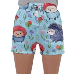 Hedgehogs Animal Sleepwear Shorts by Pakjumat