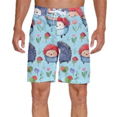 Hedgehogs Animal Men s Beach Shorts by Pakjumat