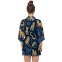 Cat Pattern Animal Half Sleeve Chiffon Kimono View2