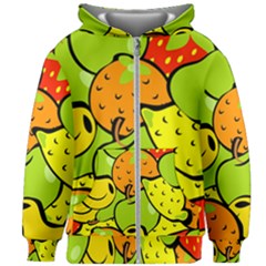 Fruit Food Wallpaper Kids  Zipper Hoodie Without Drawstring by Dutashop