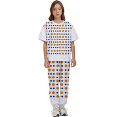 Abstract Dots Pattern T- Shirt Abstract Dots Pattern T- Shirt Kids  T-shirt And Pants Sports Set