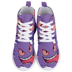 Purple Funny Monster Women s Lightweight High Top Sneakers by Sarkoni