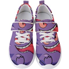 Purple Funny Monster Men s Velcro Strap Shoes by Sarkoni