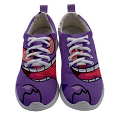 Purple Funny Monster Women Athletic Shoes by Sarkoni