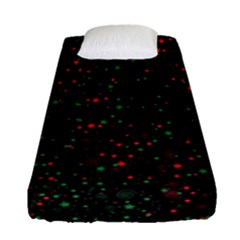 Confetti Star Dot Christmas Fitted Sheet (single Size) by uniart180623