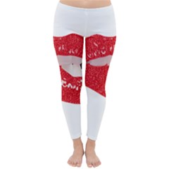 Lips -25 Classic Winter Leggings by SychEva