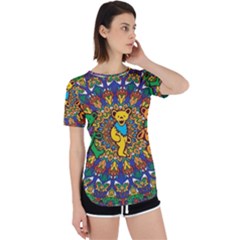 Grateful Dead Pattern Perpetual Short Sleeve T-shirt by Sarkoni