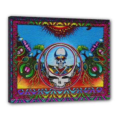 Grateful Dead Wallpapers Canvas 20  X 16  (stretched) by Sarkoni