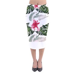 Hawaii T- Shirt Hawaii Blood Flower Garden T- Shirt Velvet Midi Pencil Skirt by EnriqueJohnson