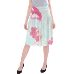 Hawaii T- Shirt Hawaii Lis Flowers Trend T- Shirt Midi Beach Skirt