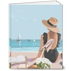 Rest By The Sea 8  X 10  Softcover Notebook by SychEva