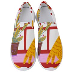 Cat Pet Ginger Art Animal Cartoon Men s Slip On Sneakers by uniart180623