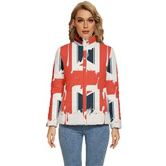 Union Jack England Uk United Kingdom London Women s Puffer Bubble Jacket Coat by uniart180623