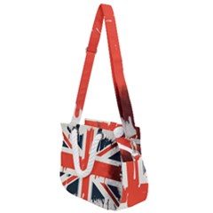 Union Jack England Uk United Kingdom London Rope Handles Shoulder Strap Bag by uniart180623