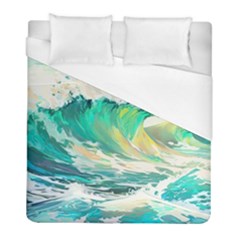 Waves Ocean Sea Tsunami Nautical Painting Duvet Cover (full/ Double Size) by uniart180623