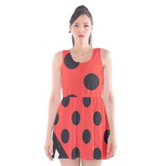 Abstract-bug-cubism-flat-insect Scoop Neck Skater Dress by Ket1n9