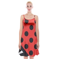 Abstract-bug-cubism-flat-insect Spaghetti Strap Velvet Dress by Ket1n9