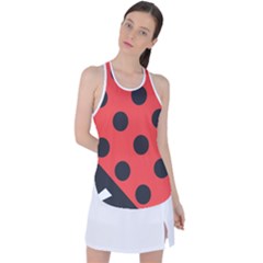 Abstract-bug-cubism-flat-insect Racer Back Mesh Tank Top by Ket1n9