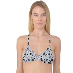 Skull-pattern- Reversible Tri Bikini Top by Ket1n9