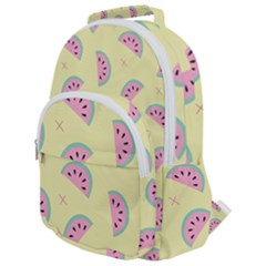 Watermelon Wallpapers  Creative Illustration And Patterns Rounded Multi Pocket Backpack by Ket1n9