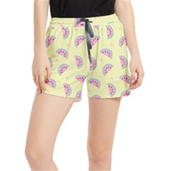 Watermelon Wallpapers  Creative Illustration And Patterns Women s Runner Shorts by Ket1n9