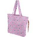 Girly Girlie Punk Skull Drawstring Tote Bag View1