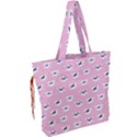 Girly Girlie Punk Skull Drawstring Tote Bag View2