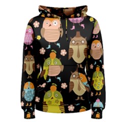 Cute Owls Pattern Women s Pullover Hoodie by Ket1n9