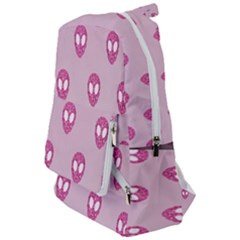 Alien Pattern Pink Travelers  Backpack by Ket1n9