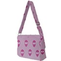 Alien Pattern Pink Full Print Messenger Bag (S) View2