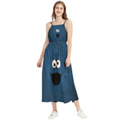 Funny Face Boho Sleeveless Summer Dress by Ket1n9