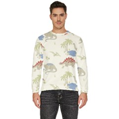 Dinosaur Art Pattern Men s Fleece Sweatshirt by Ket1n9