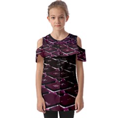 Computer Keyboard Fold Over Open Sleeve Top by Ket1n9